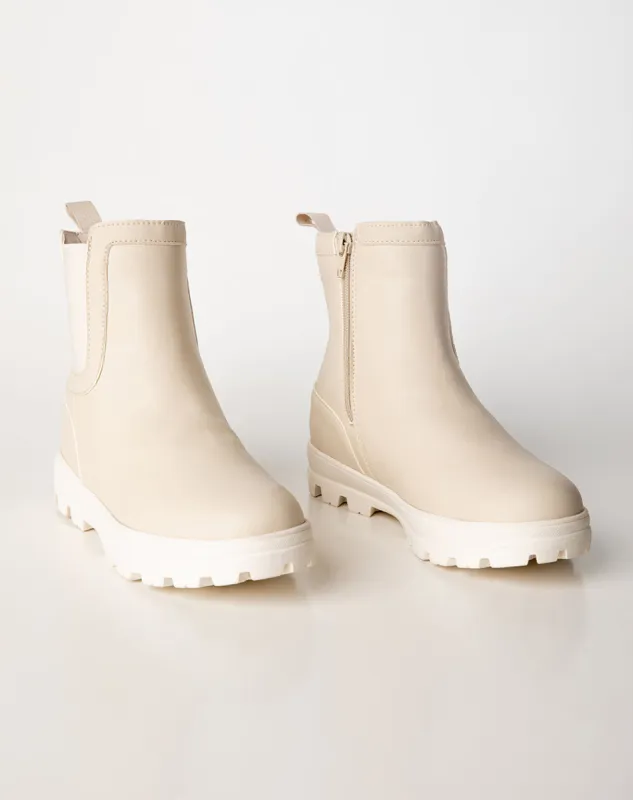 Botas caña baja beige sold by Gef