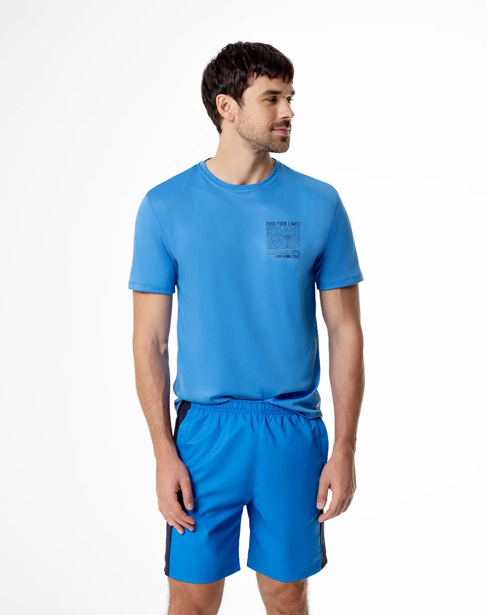 Pantaloneta deportiva secado rápido azul hombre sold by Gef product image thumbnail 3