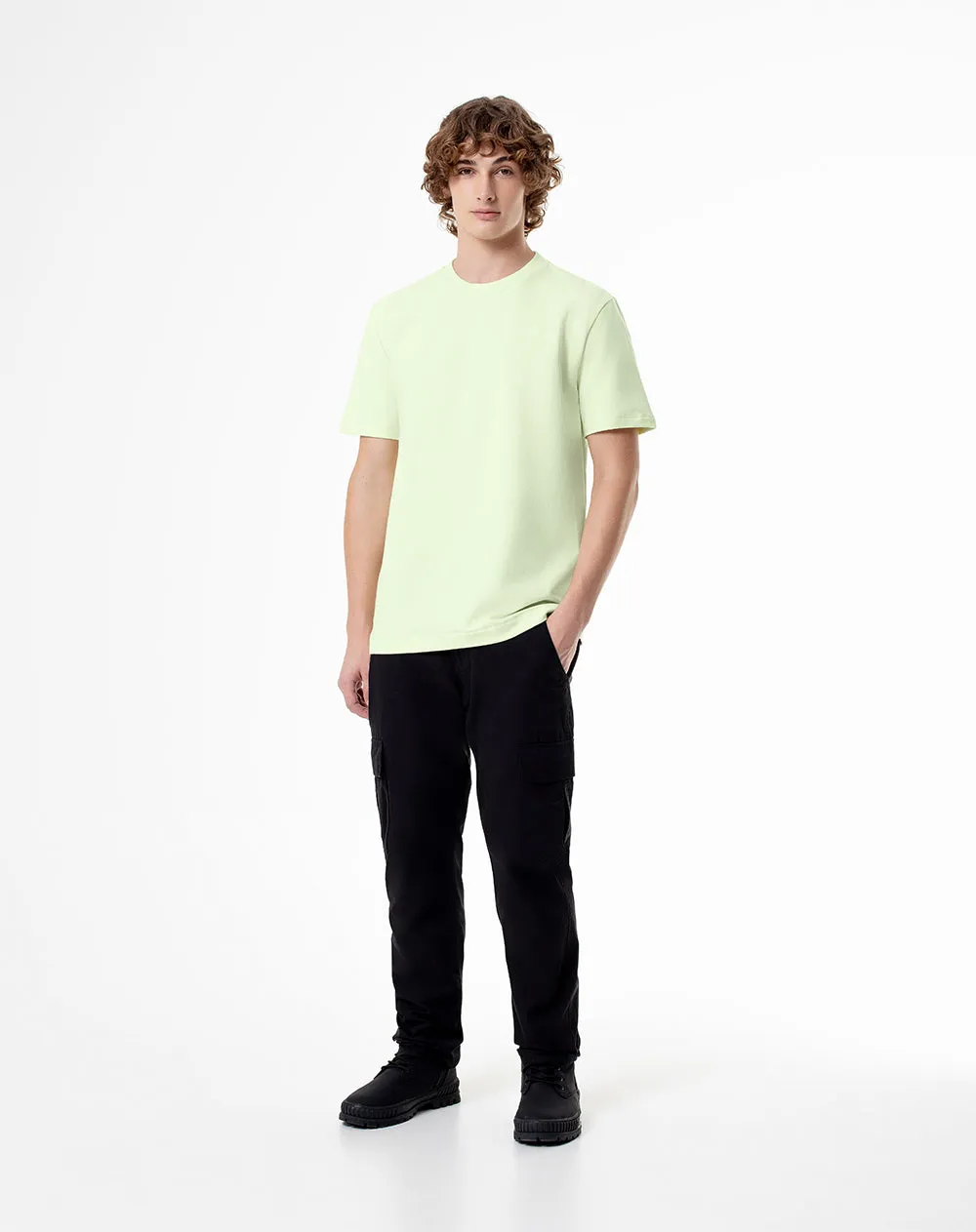 Camiseta oversized fit manga corta verde sold by Gef product image thumbnail 4