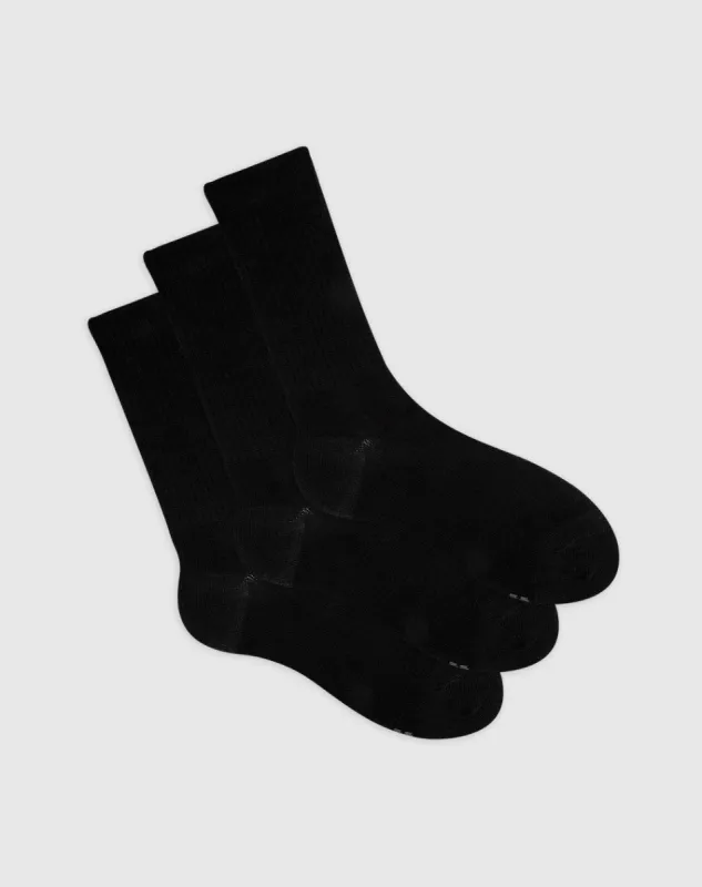 Medias hombre largas algodón pack x3 negras sold by Gef