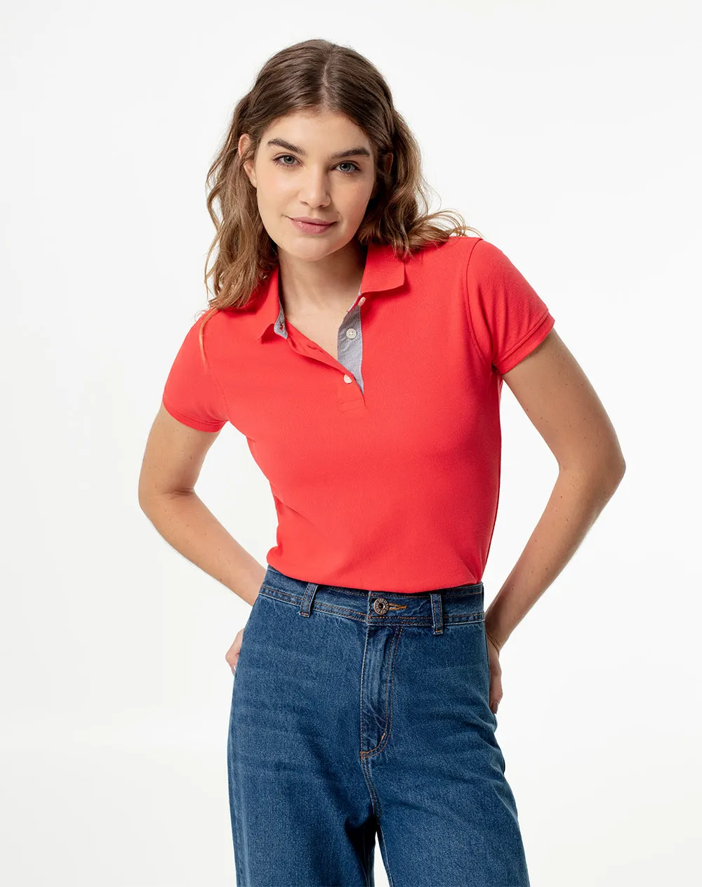 Polo slim fit roja sold by Gef