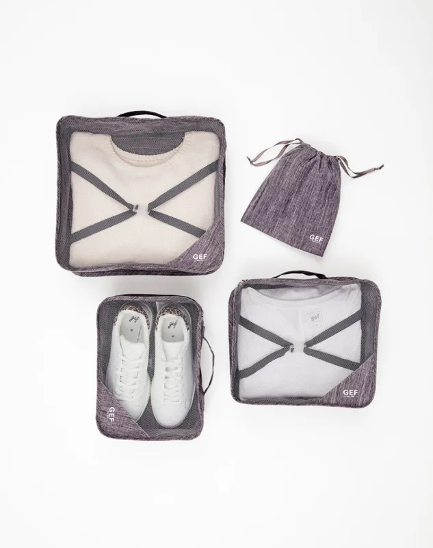 Set de 4 estuches grises sold by Gef