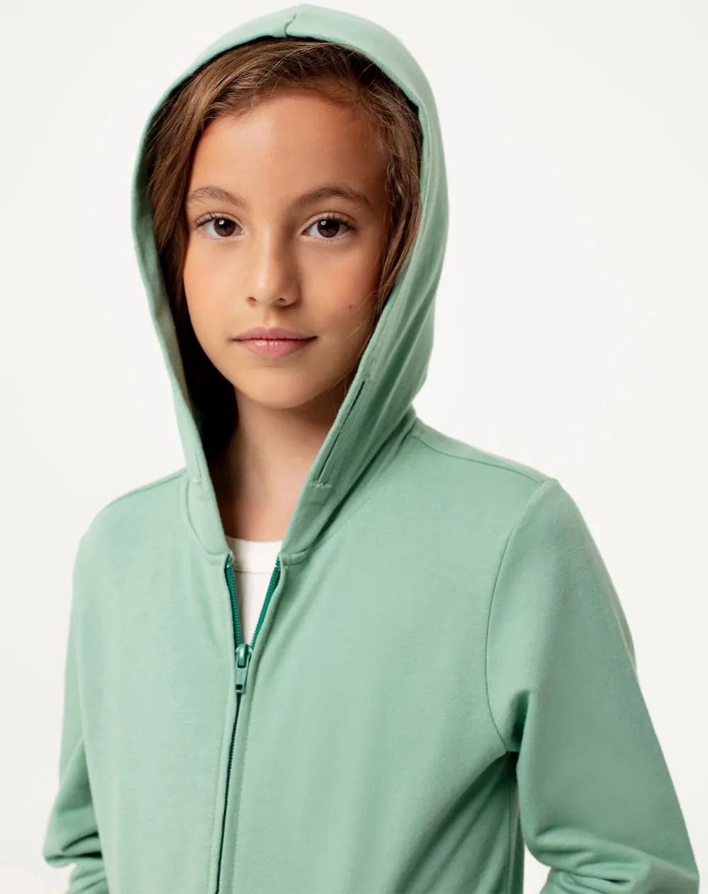 Chaqueta regular fit con capucha verde sold by Gef product image thumbnail 3
