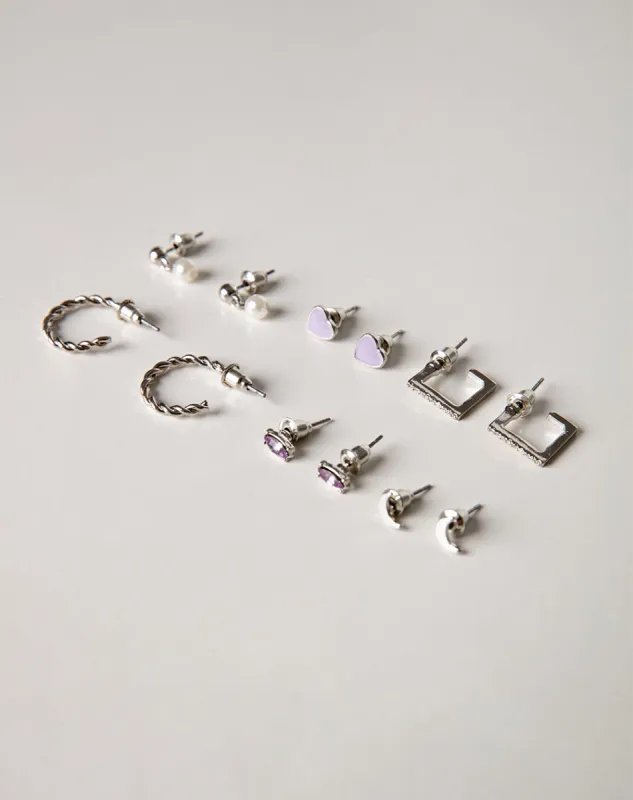 Arete plateado sold by Gef