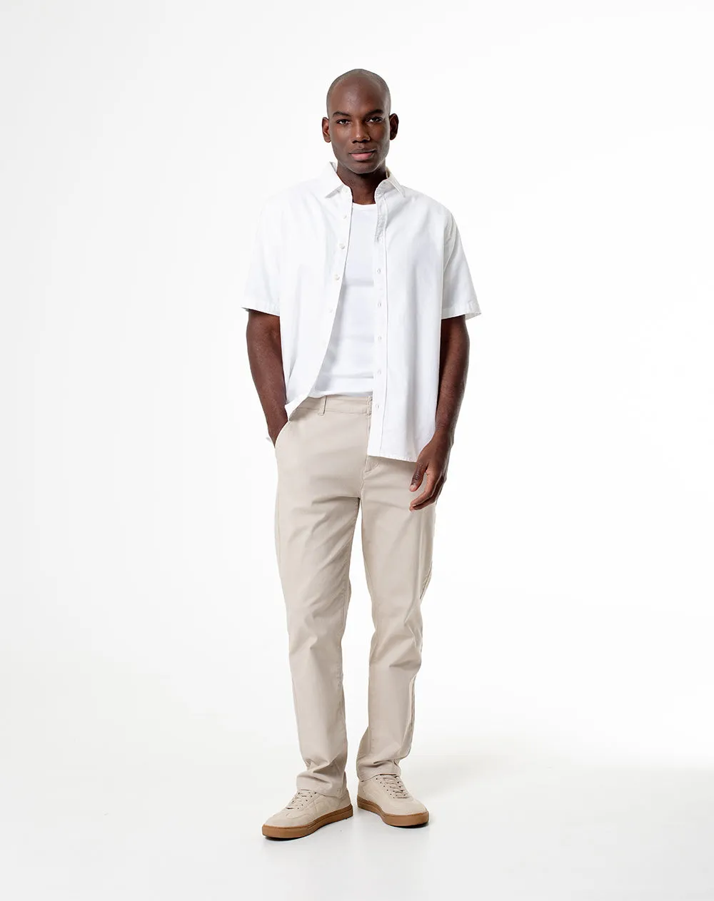 Pantalón chino slim 98% algodón habano hombre sold by Gef