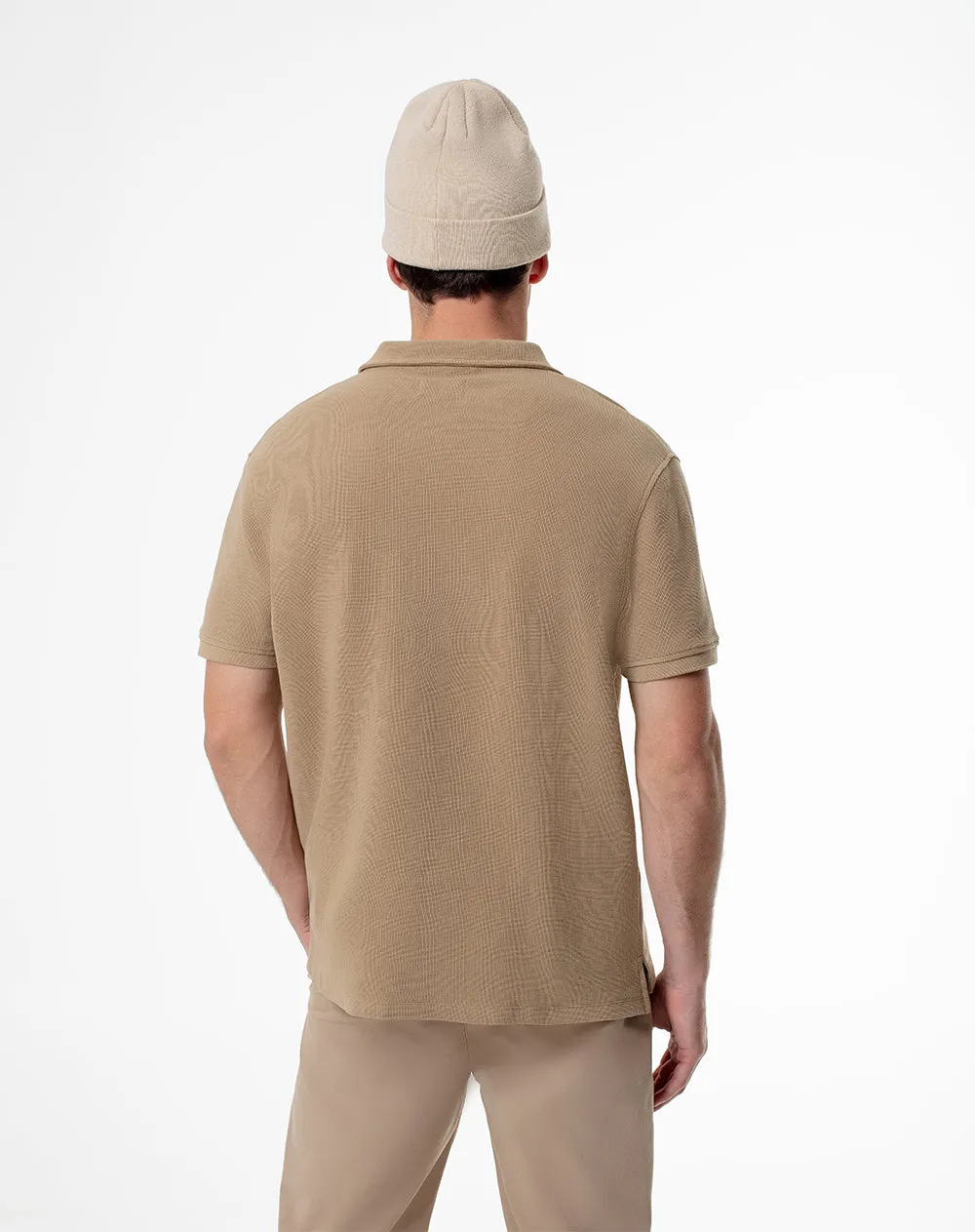 Polo regular algodón habano hombre sold by Gef product image thumbnail 2