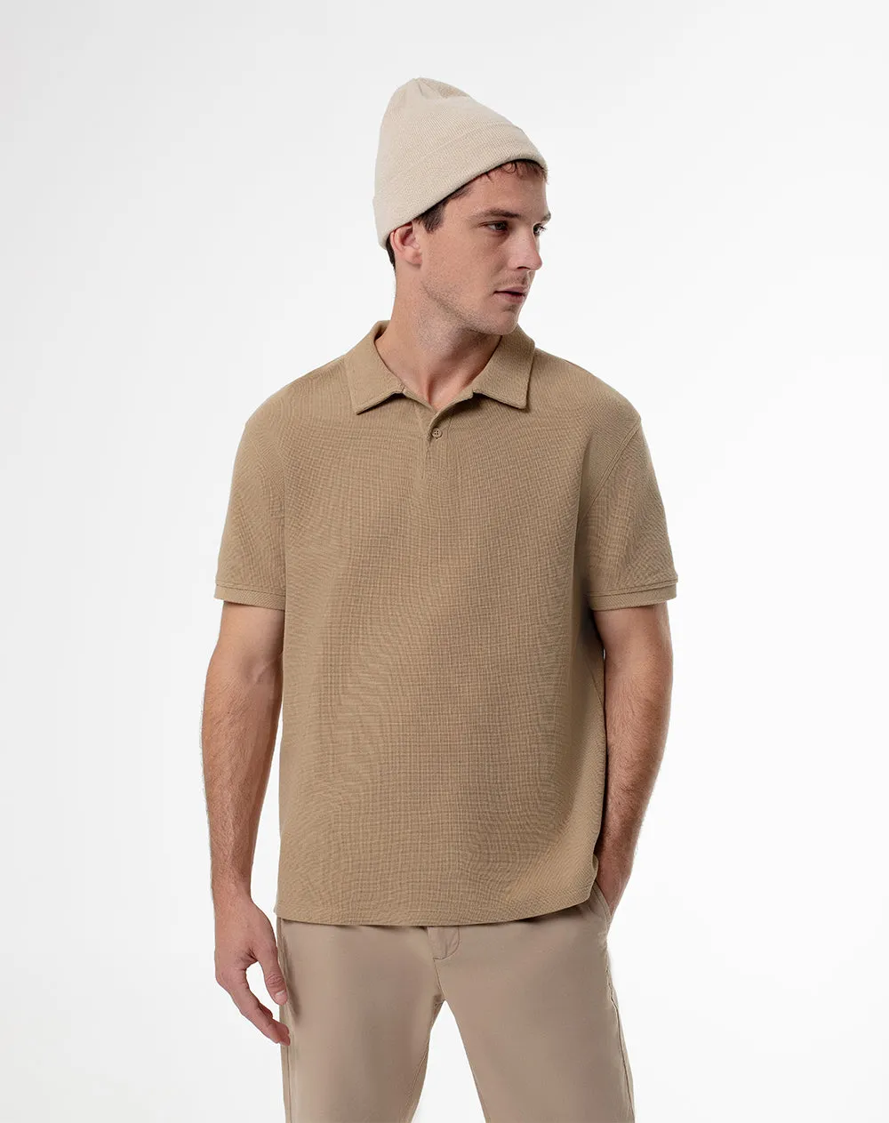 Polo regular algodón habano hombre sold by Gef
