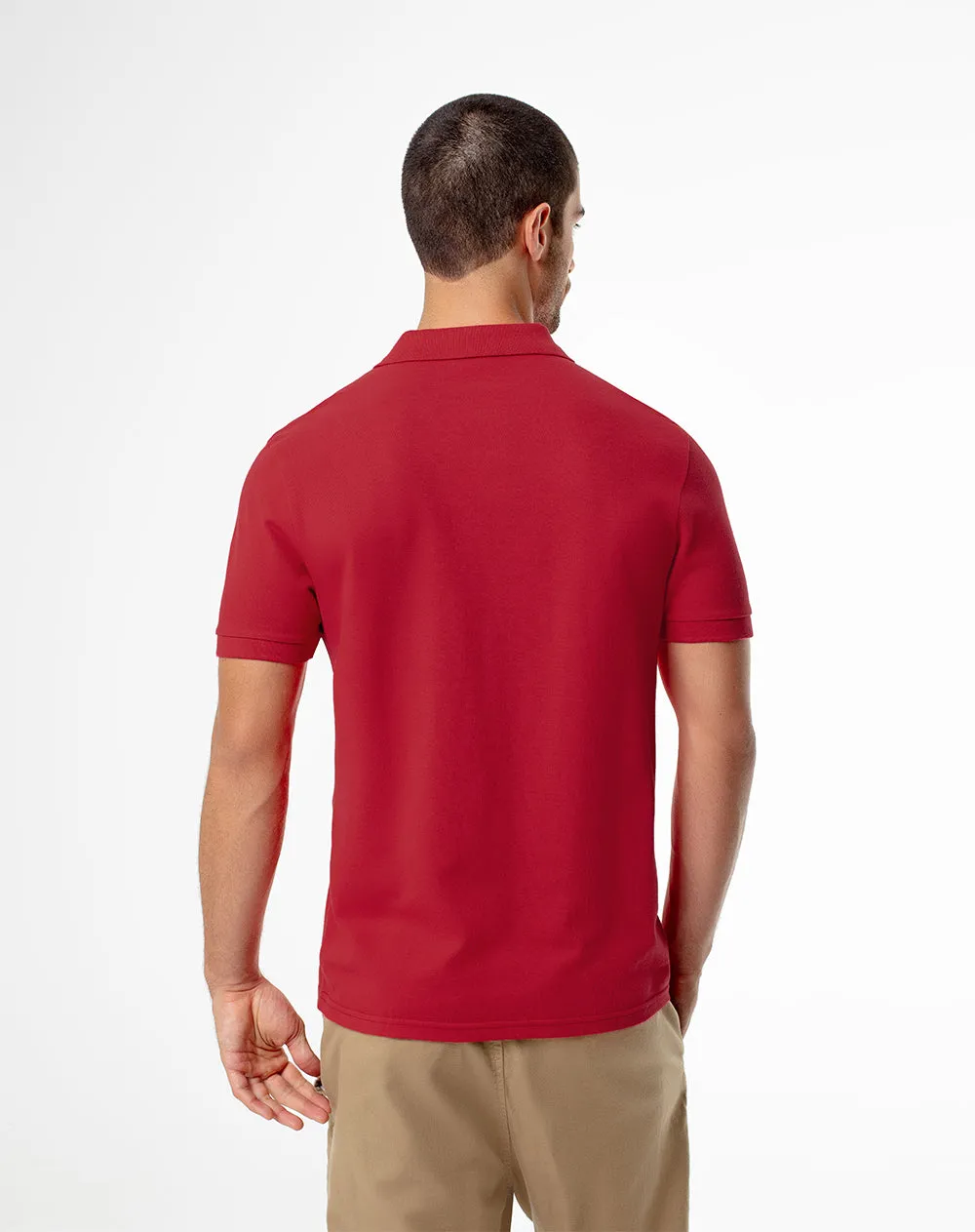 Polo slim algodón roja hombre sold by Gef product image thumbnail 2
