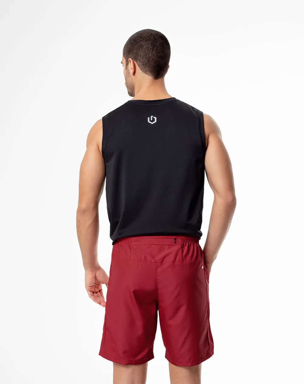 Pantaloneta deportiva secado rápido roja hombre sold by Gef product image thumbnail 2