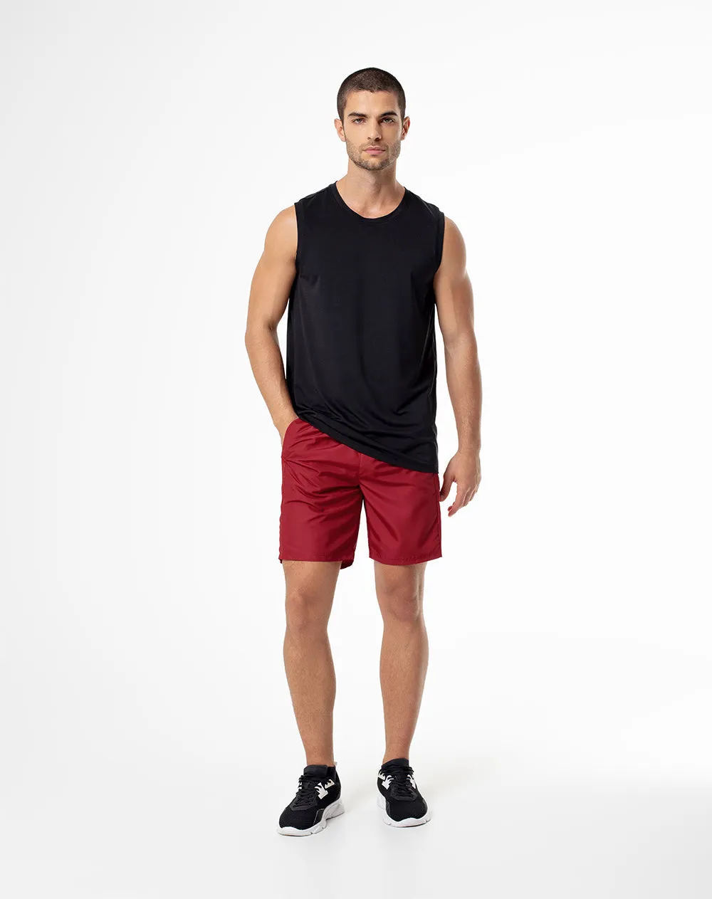 Pantaloneta deportiva secado rápido roja hombre sold by Gef product image thumbnail 3