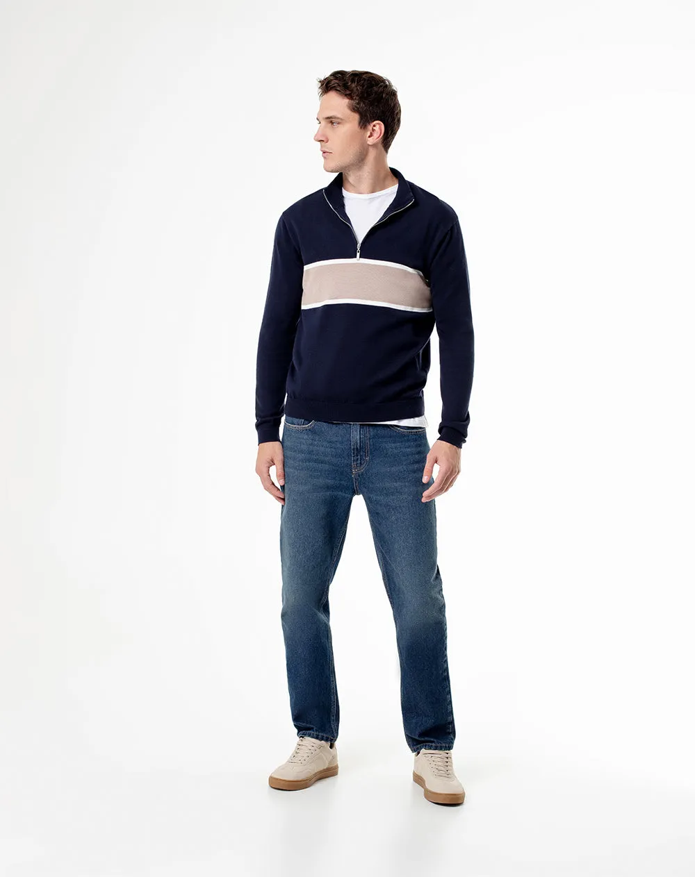 Buzo regular fit azul bloques sold by Gef product image thumbnail 4