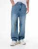 Jean oversized fit tiro medio indigo sold by Gef