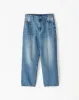 Jean oversized fit tiro medio indigo sold by Gef