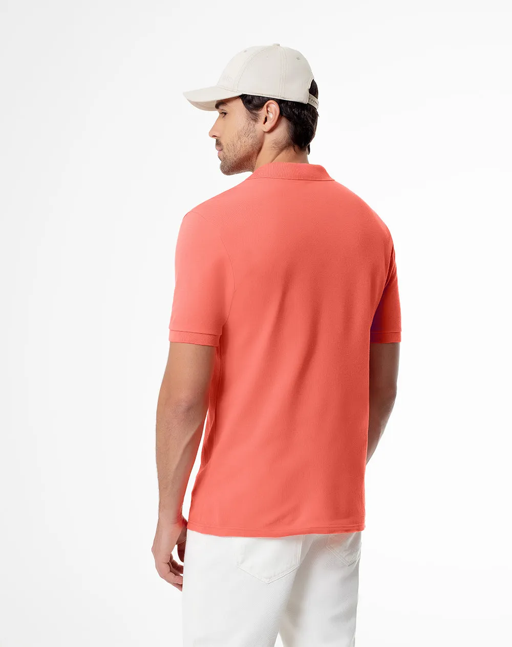 Polo slim fit coral sold by Gef product image thumbnail 2