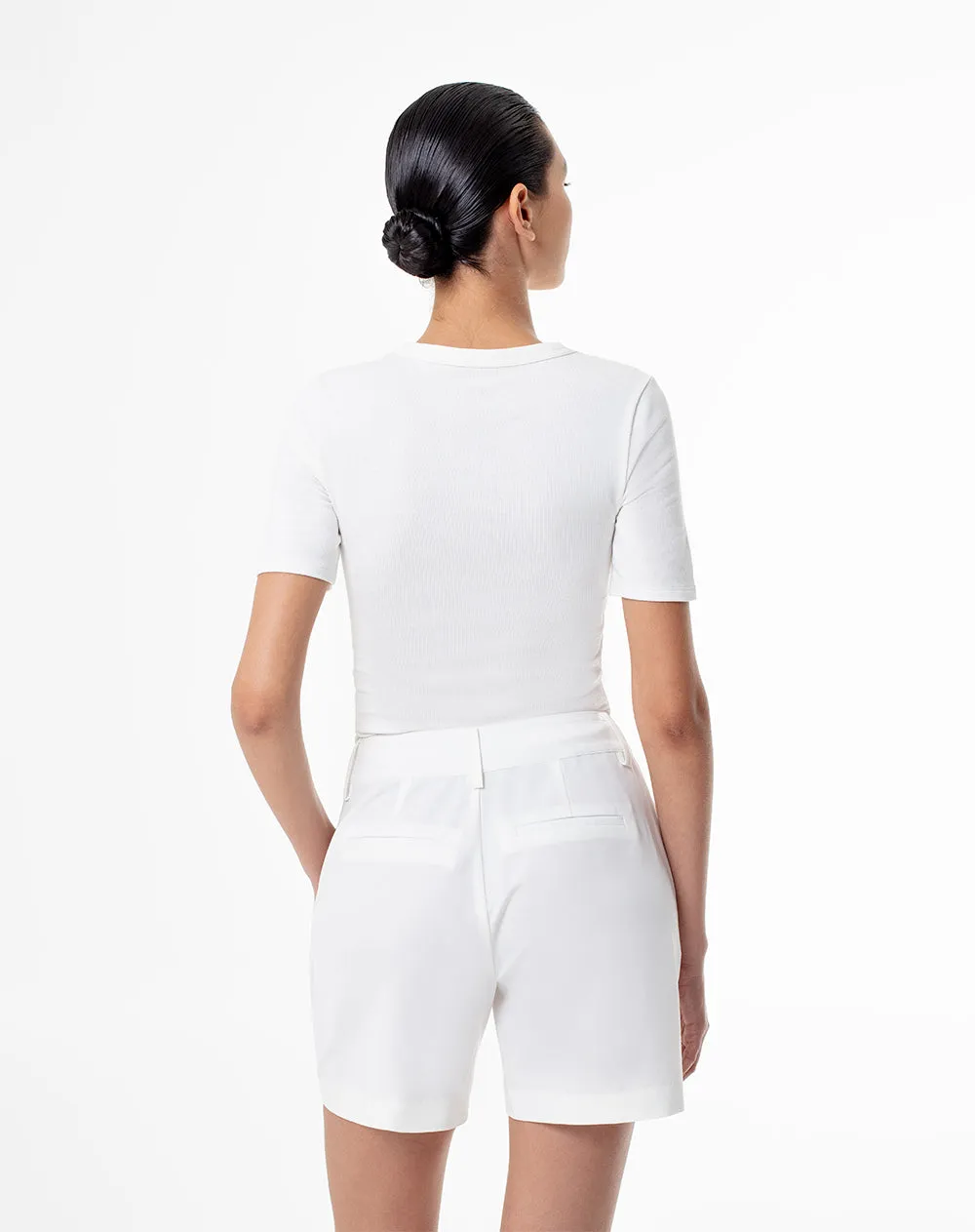 Short tiro medio blanco mujer sold by Gef product image thumbnail 2