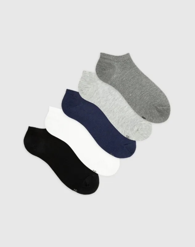 Medias para mujer tobilleras cortas secado rápido pack x5unds surtidas sold by Gef