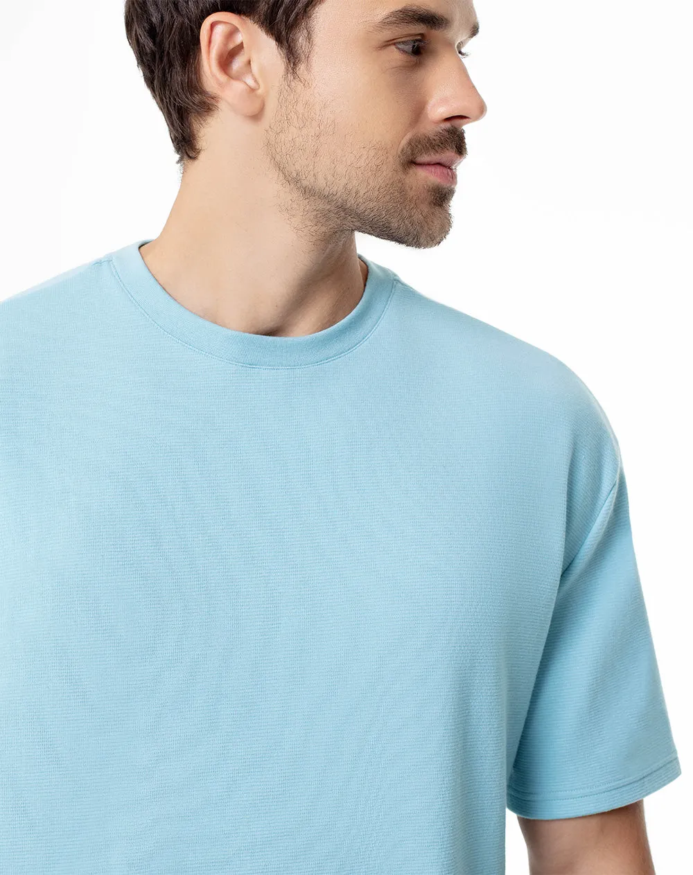 Camiseta regular azul hombre sold by Gef product image thumbnail 3