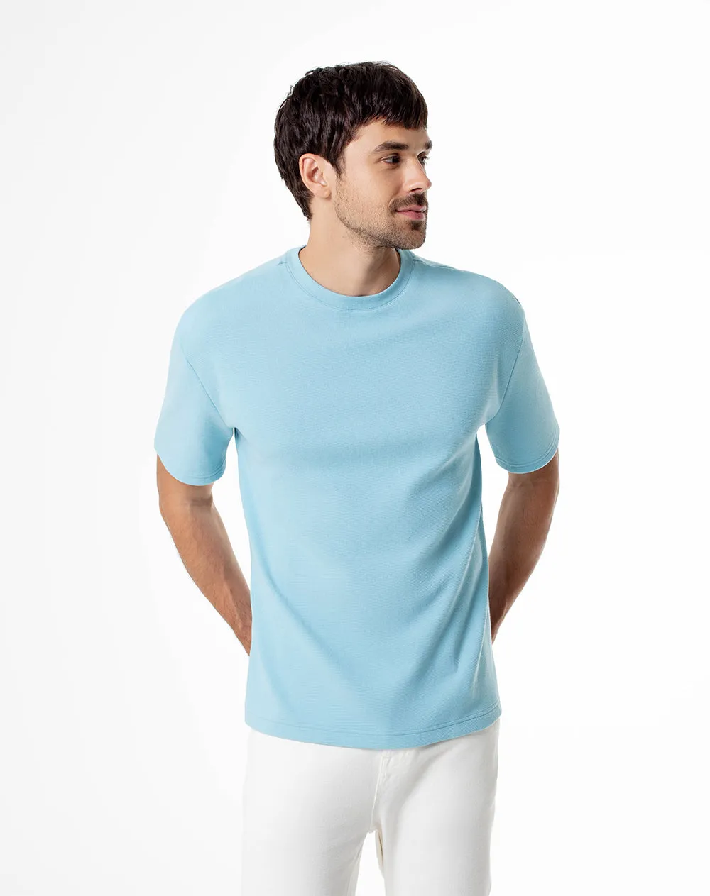 Camiseta regular azul hombre sold by Gef