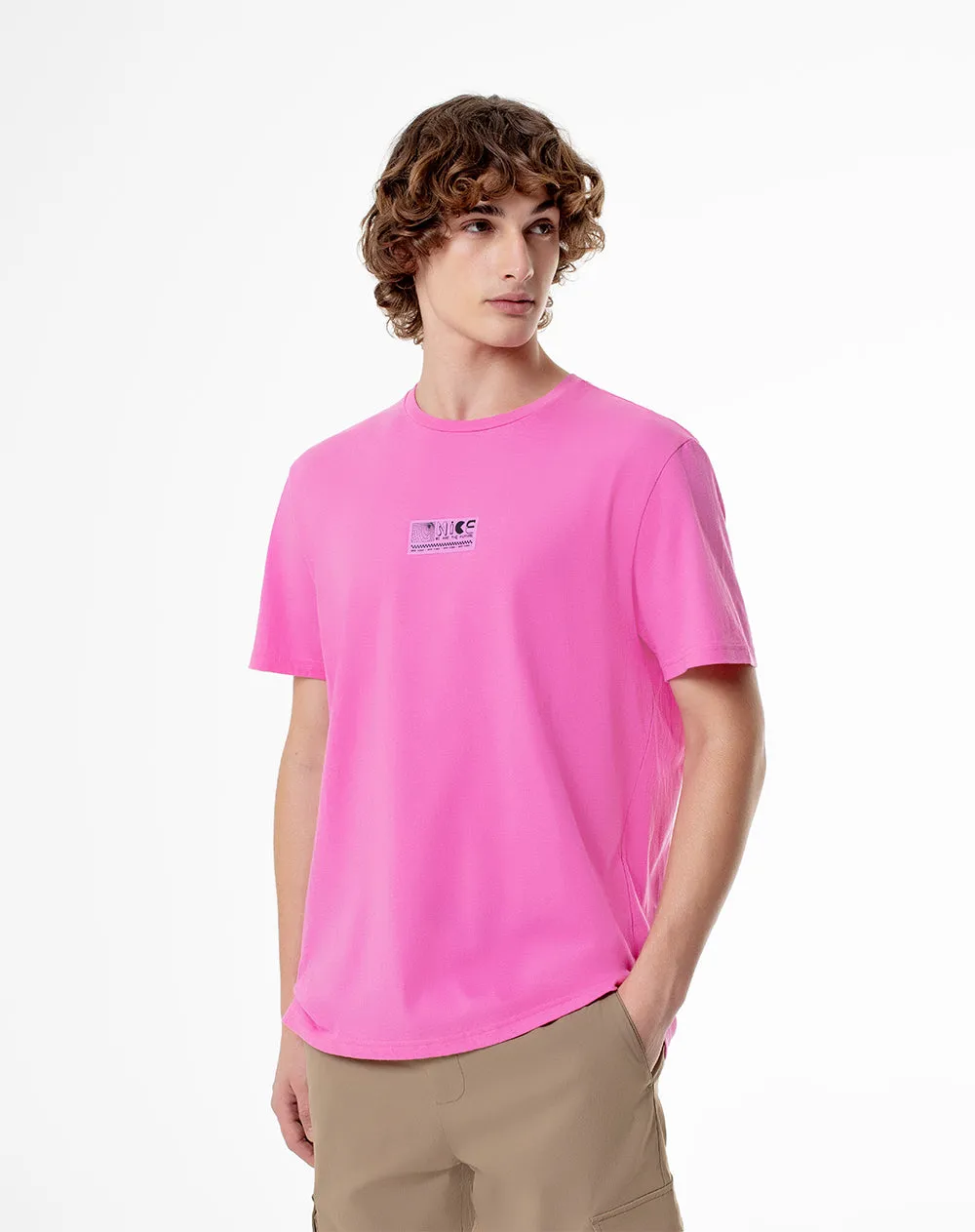 Camiseta regular algodón jersey rosada hombre sold by Gef product image thumbnail 2