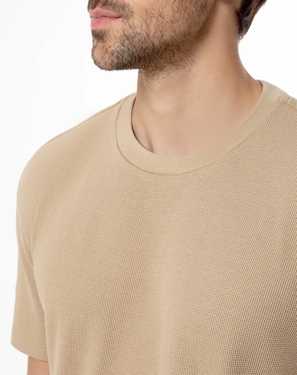 Camiseta oversize algodón habano hombre sold by Gef product image thumbnail 3