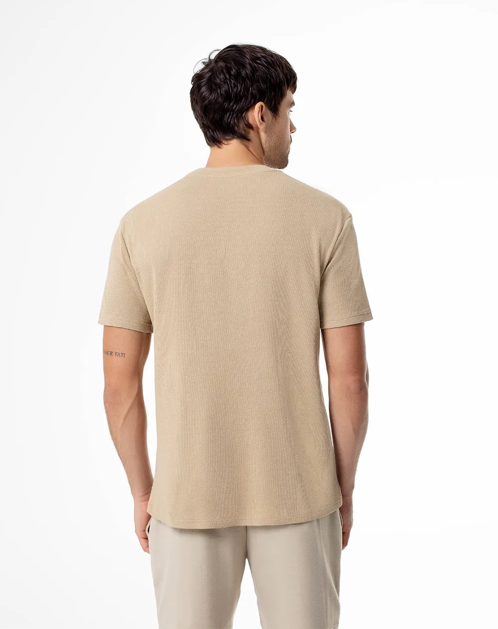 Camiseta oversize algodón habano hombre sold by Gef product image thumbnail 2