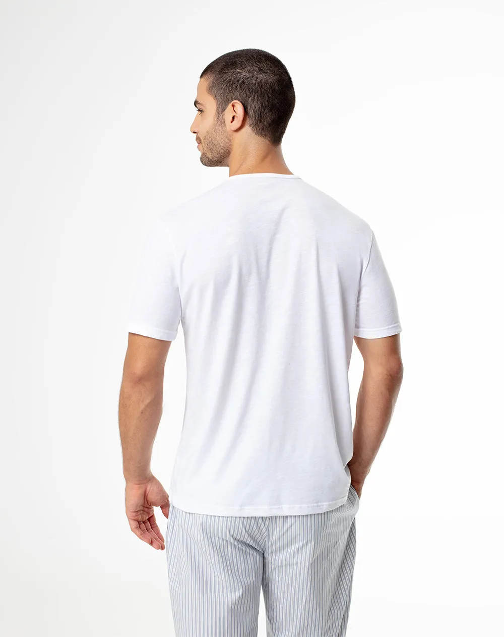 Camiseta relax algodón jersey blanca hombre sold by Gef product image thumbnail 2