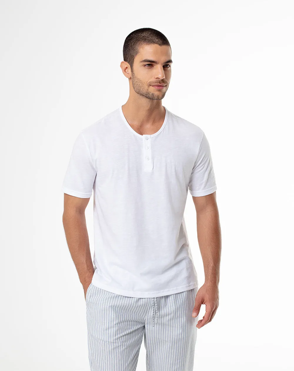 Camiseta relax algodón jersey blanca hombre sold by Gef product image thumbnail 3