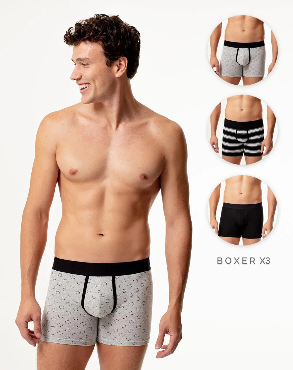 3 bóxers medio surtido sold by Gef
