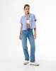 Camisa oversized fit manga corta blanca con rayas sold by Gef