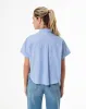 Camisa oversized fit manga corta blanca con rayas sold by Gef