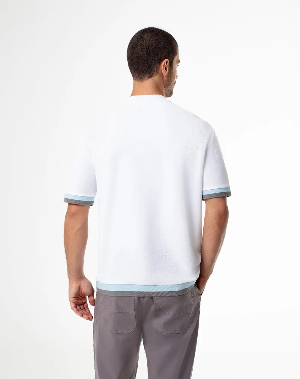 Camiseta regular fit manga corta blanca sold by Gef product image thumbnail 2