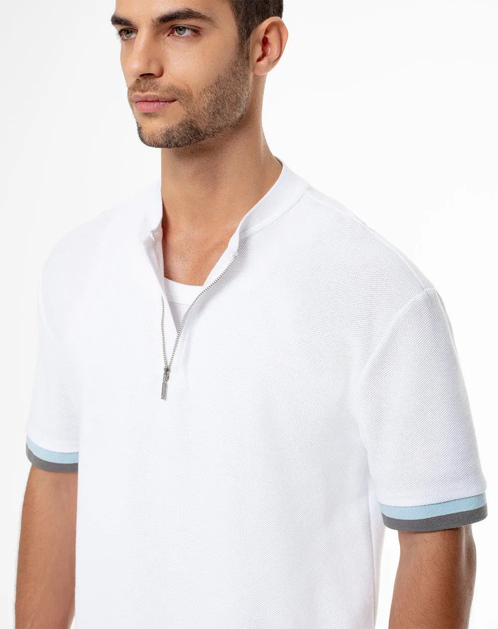 Camiseta regular fit manga corta blanca sold by Gef product image thumbnail 3