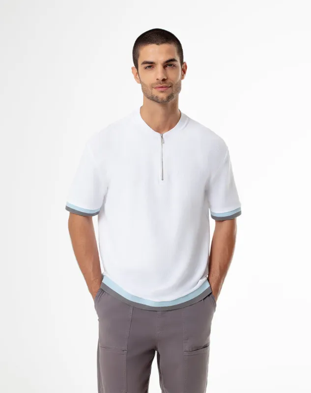 Camiseta regular fit manga corta blanca sold by Gef
