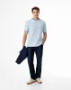 Camiseta regular algodón jersey azul hombre sold by Gef