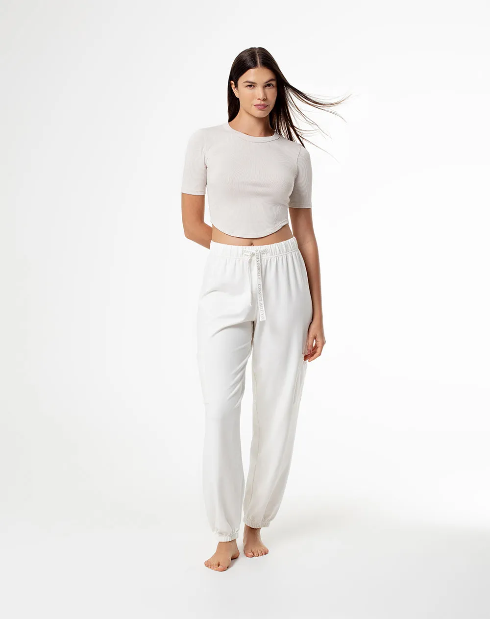 Camiseta relax algodón arena mujer sold by Gef product image thumbnail 4