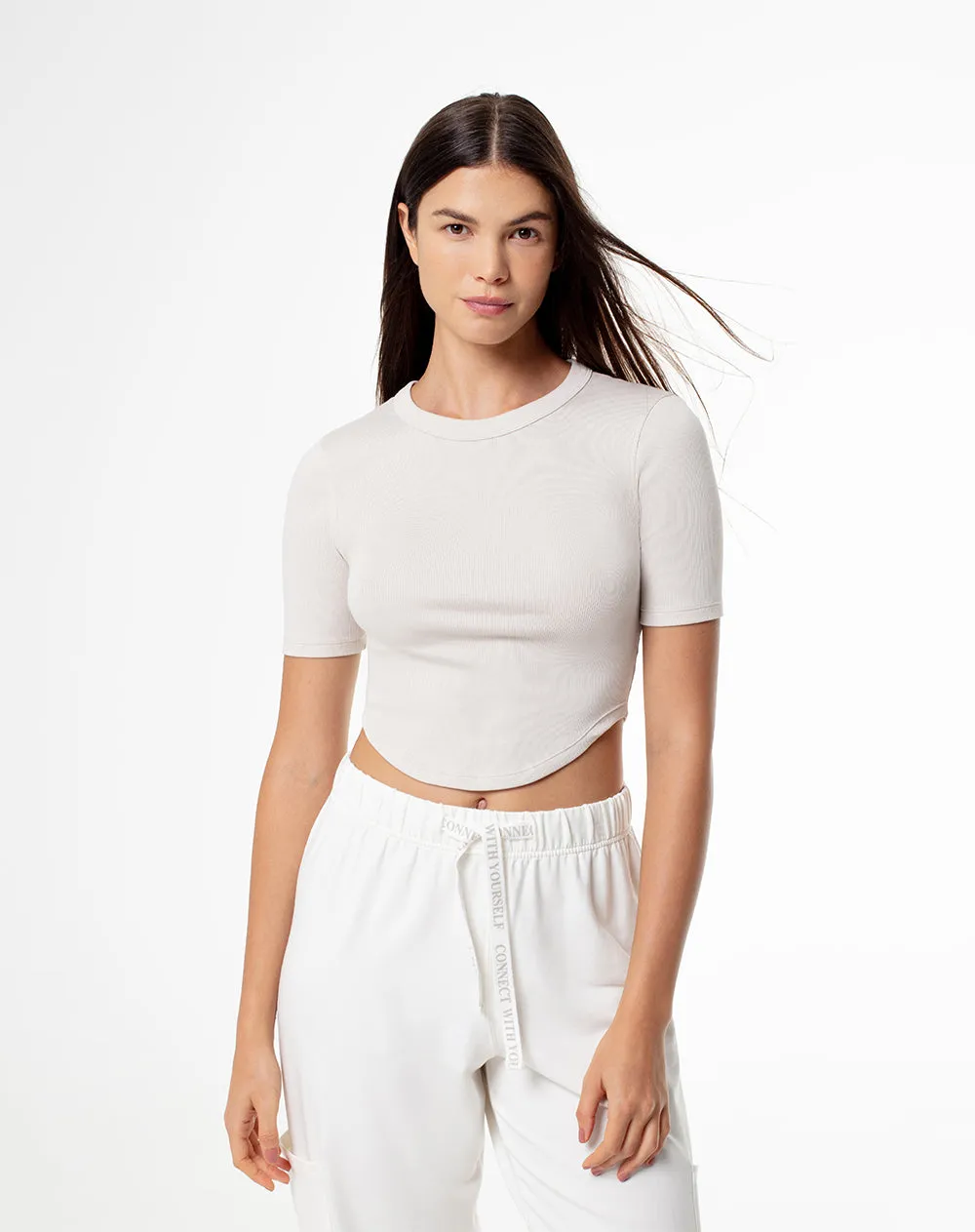 Camiseta relax algodón arena mujer sold by Gef product image thumbnail 3