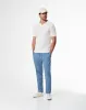 Pantalón regular fit tiro medio en drill azul sold by Gef