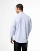 Camisa regular fit manga larga azul con rayas sold by Gef