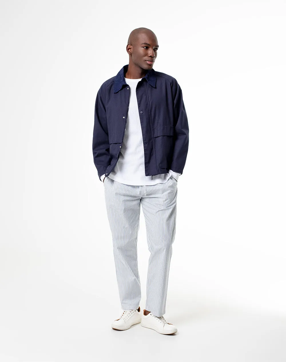 Pantalón regular fit tiro medio azul rayas sold by Gef product image thumbnail 5