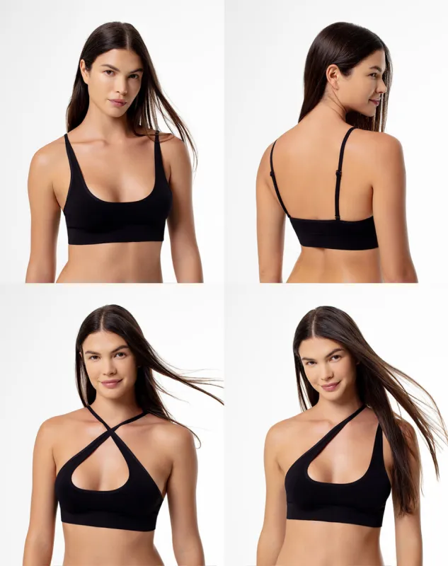 Top soporte medio cargaderas multiusos negro sold by Gef