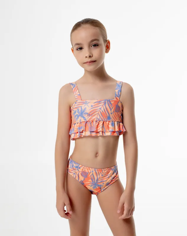 Vestido de baño naranja estampado sold by Gef