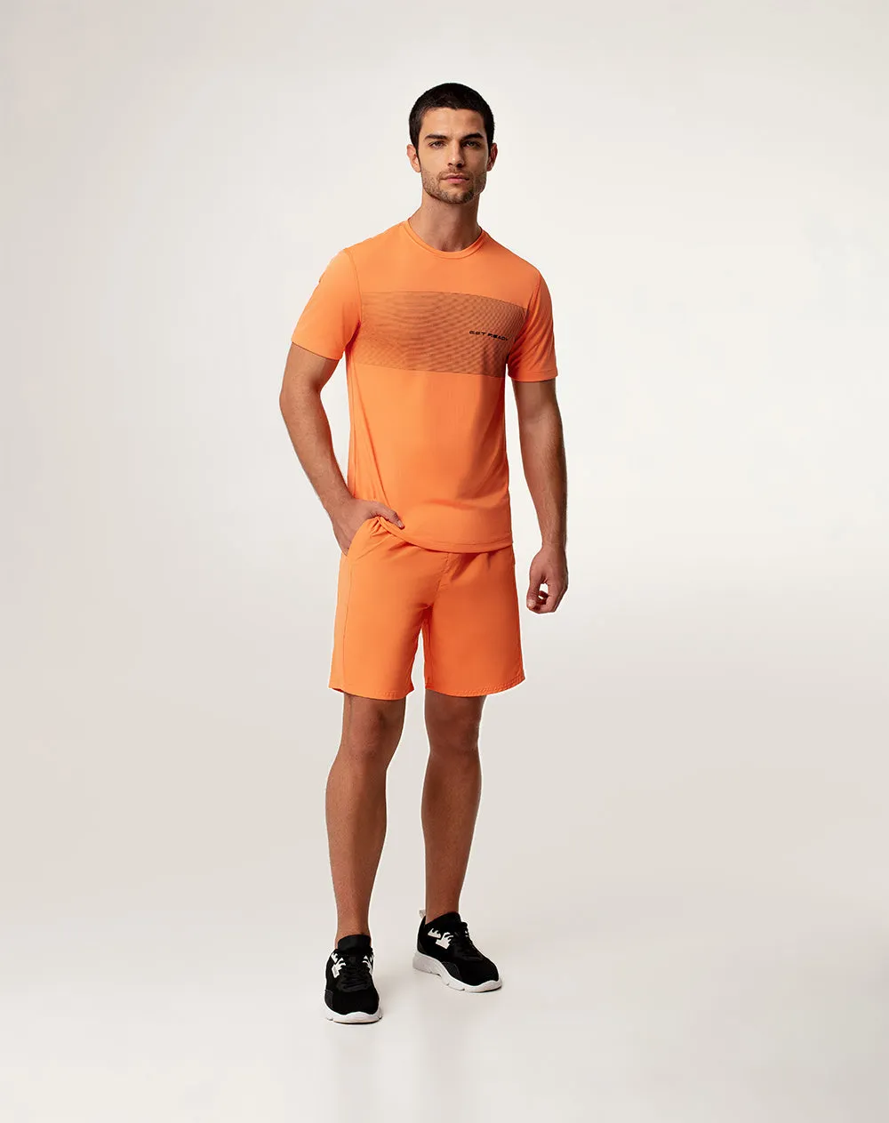 Camiseta deportiva hombre control humedad naranja sold by Gef product image thumbnail 4