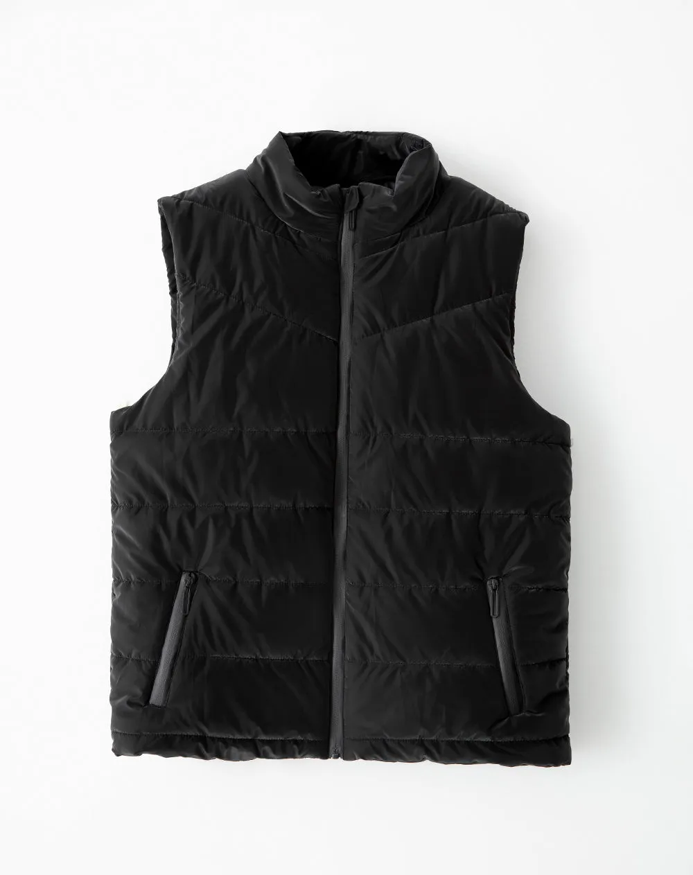 Chaleco regular fit sin capucha negro sold by Gef product image thumbnail 4