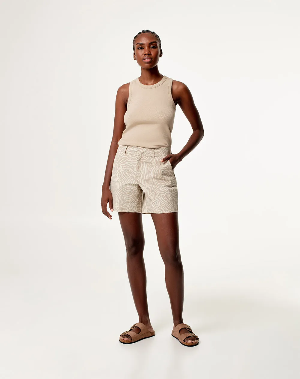 Bermuda regular fit en drill habano estampado sold by Gef product image thumbnail 3