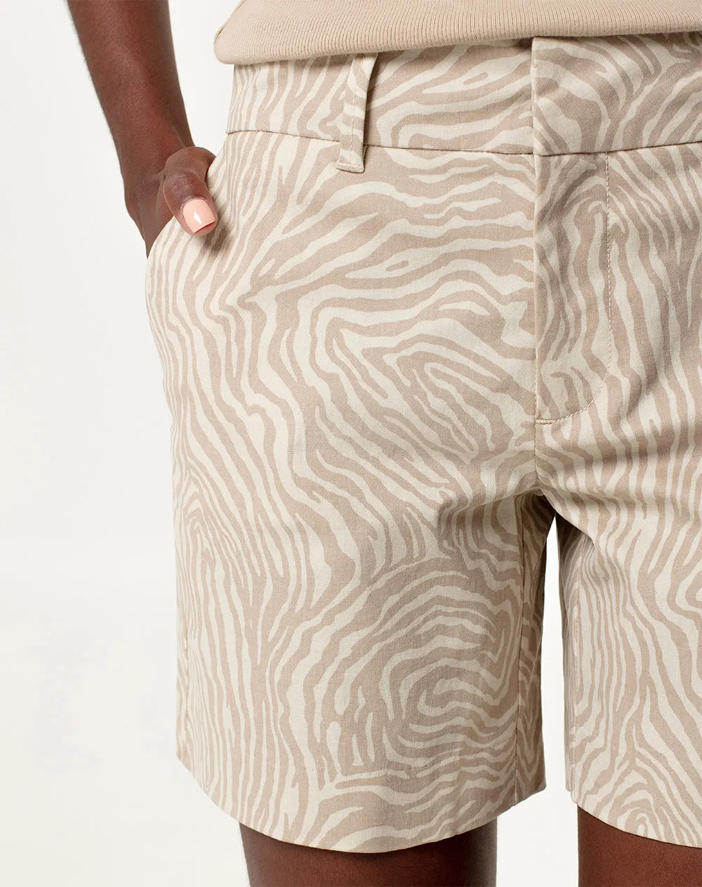 Bermuda regular fit en drill habano estampado sold by Gef product image thumbnail 4