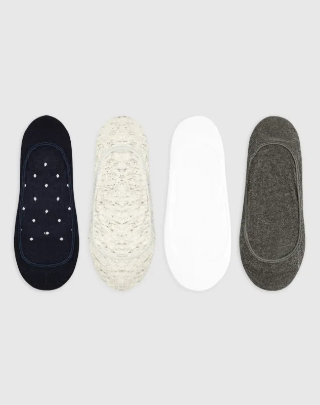 Medias mujer baleta algodón pack x4 surtido sold by Gef