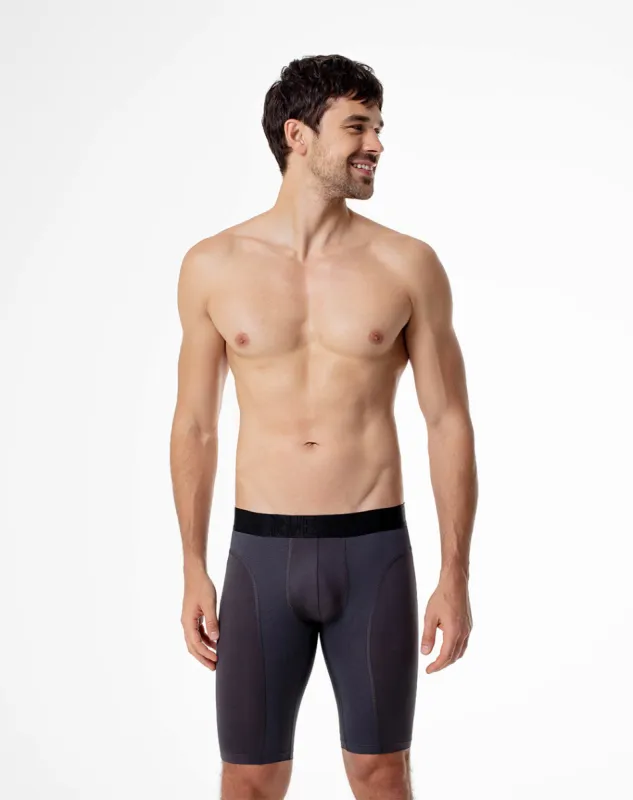 Bóxer deportivo largo control humedad gris sold by Gef