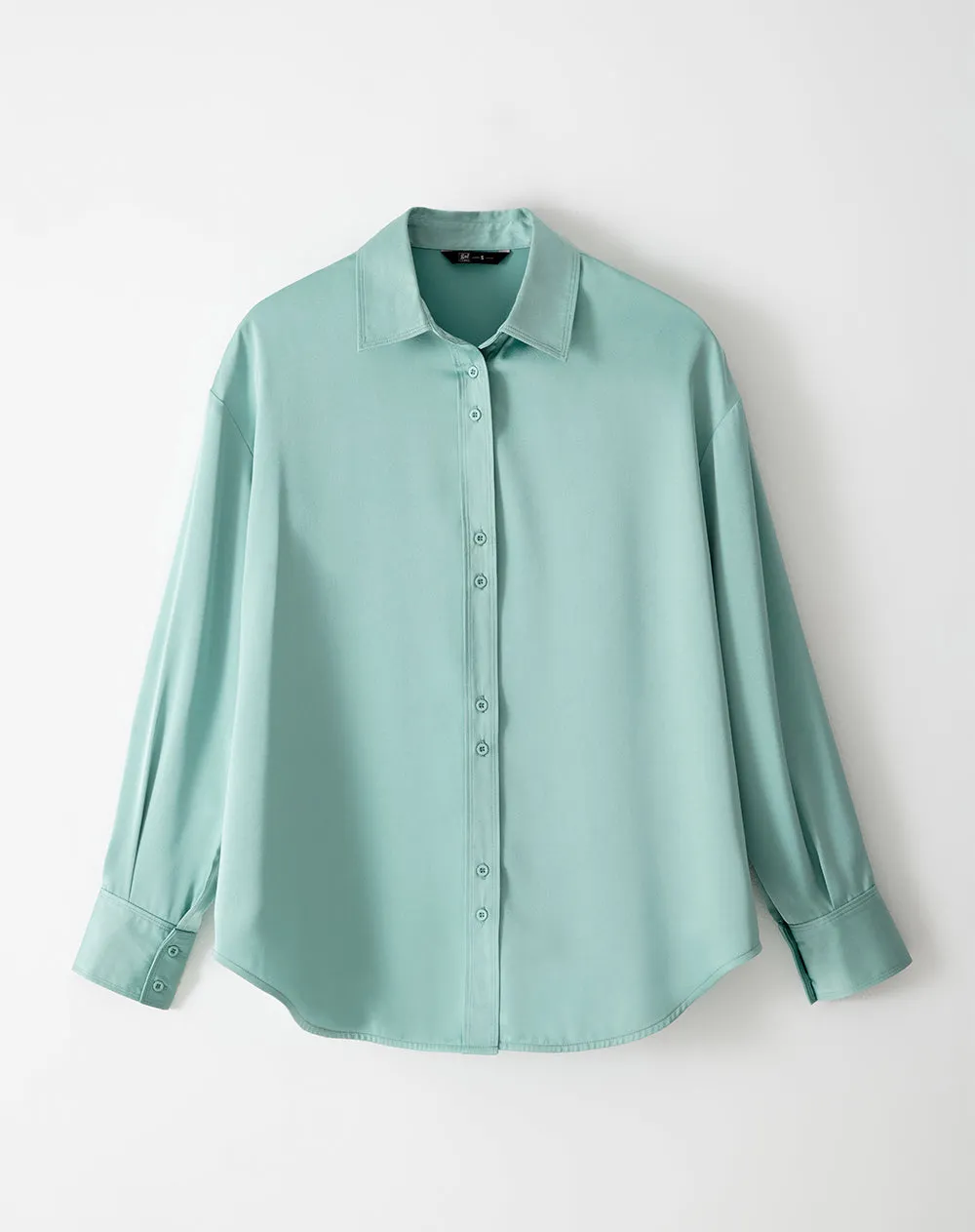 Camisa oversized fit manga larga verde sold by Gef product image thumbnail 5