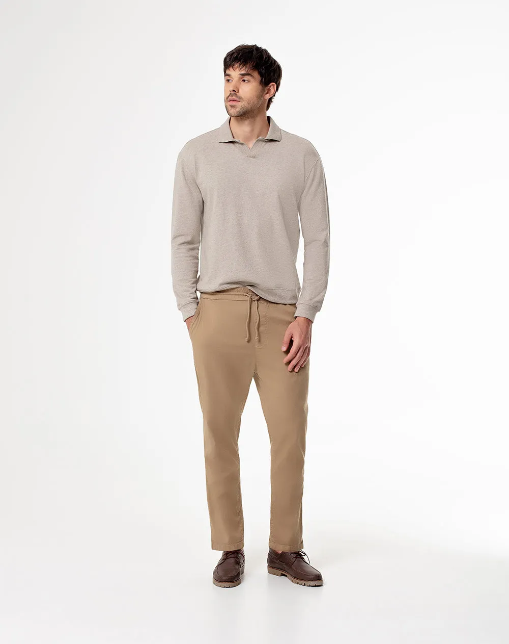 Pantalón regular drill algodón habano hombre sold by Gef