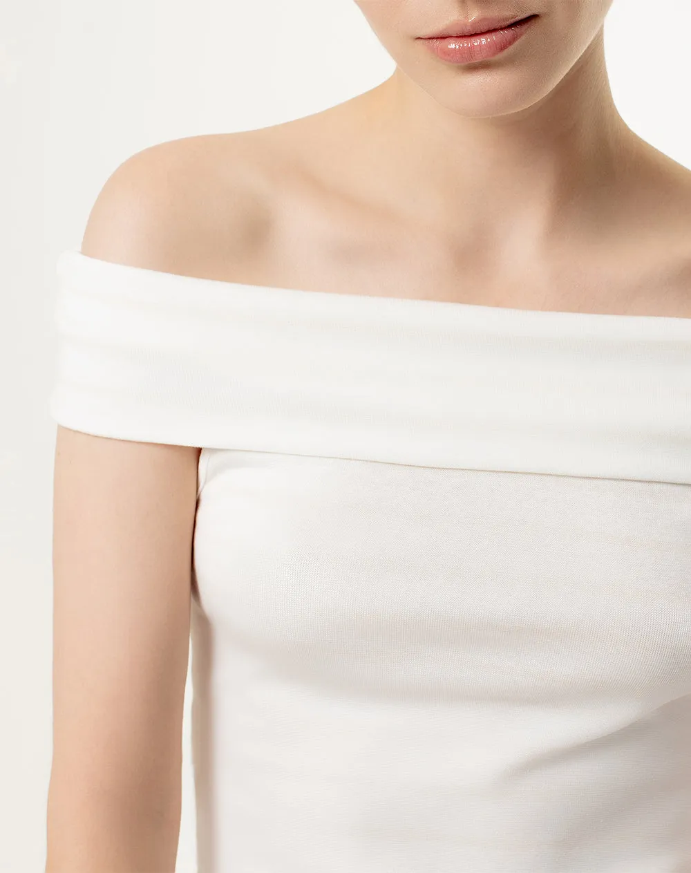 Camiseta skinny fit blanca rayas sold by Gef product image thumbnail 3